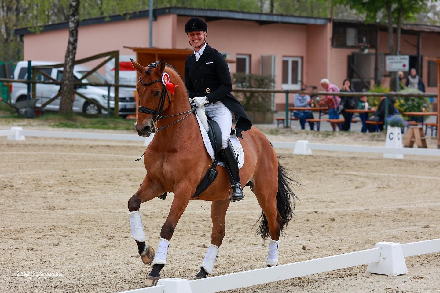 Bild Dieses Wochenende startete Leo in die  Turniersaison 2022! 5. Platz S*** und zum krönenden Abschluss mit 68%, 3. Platz im Grand Prix. Ein großer Dank an Alisa für ihre Turnierhilfe und ein Dank an Conrad Beck und sein Team für das schöne „Echte -Turnier“. 

#jakobhetzel#dressage#dressagehorse#horse#dressurpferd#workhard# #Turnier#competition#lovemyjob#happy equestrian#dressagerider#sportpferdeausbildung#Trainer#dressurreiter #equestrianlife#piaffe#passage #flyingchanges#horsesofinstagram #kepitalia#grandeprix